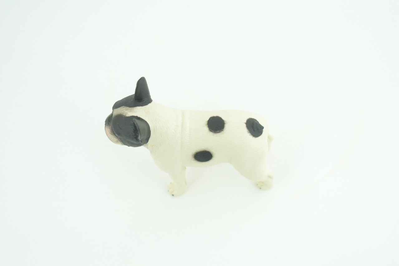 French Bulldog, Museum Quality, Hand Painted, Educational, Rubber Canine, Realistic, K9, Toys, Kids, Gift,   3 1/2 Inches.  CH773 BB193