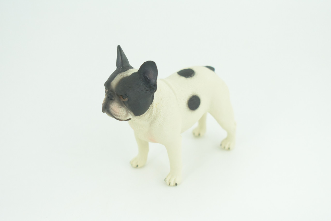 French Bulldog, Museum Quality, Hand Painted, Educational, Rubber Canine, Realistic, K9, Toys, Kids, Gift,   3 1/2 Inches.  CH773 BB193