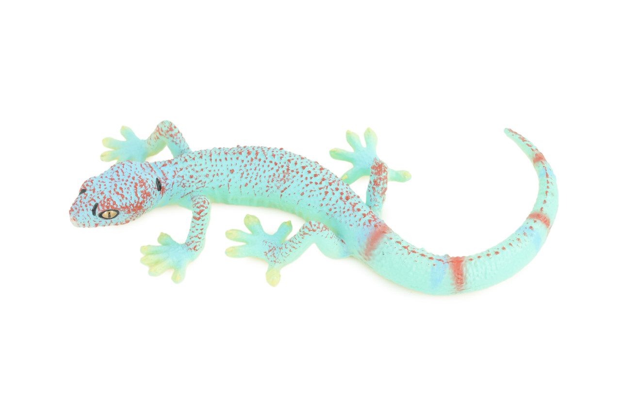 Tokay Gecko, Museum Quality, Educational, Hand Painted, Rubber Lizard, Realistic Reptile, Diorama, Toy, Kids, Gift, 8 Inches. CH780 BB182