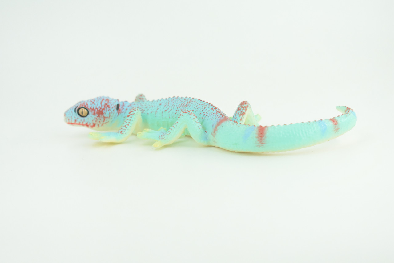 Tokay Gecko, Museum Quality, Educational, Hand Painted, Rubber Lizard, Realistic Reptile, Diorama, Toy, Kids, Gift,        8 Inches.  CH780 BB182