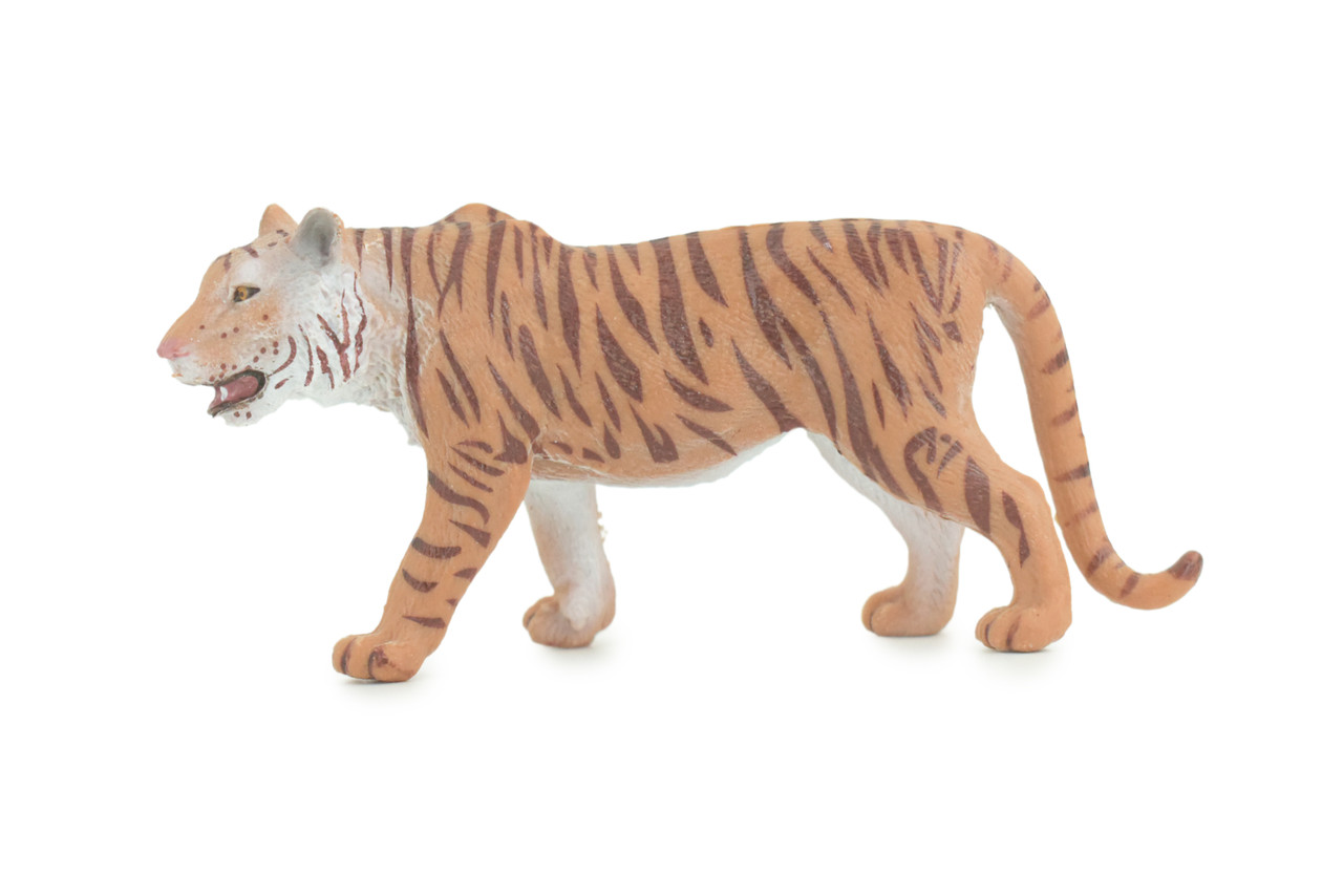Bengal Tiger, Museum Quality, Educational, Hand Painted, Rubber, Asian Big Cat, Realistic Animal, Diorama, Toy, Kids, Gift, 4 1/2 Inches. CH781 BB182