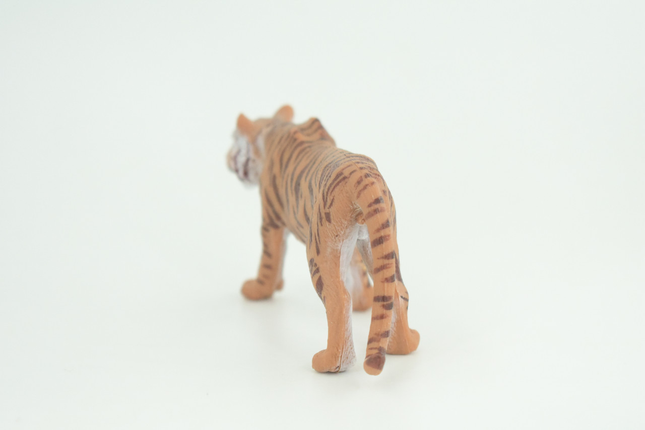Bengal Tiger, Museum Quality, Educational, Hand Painted, Rubber, Asian Big Cat, Realistic Animal, Diorama, Toy, Kids, Gift,   4 1/2 Inches.  CH781 BB182