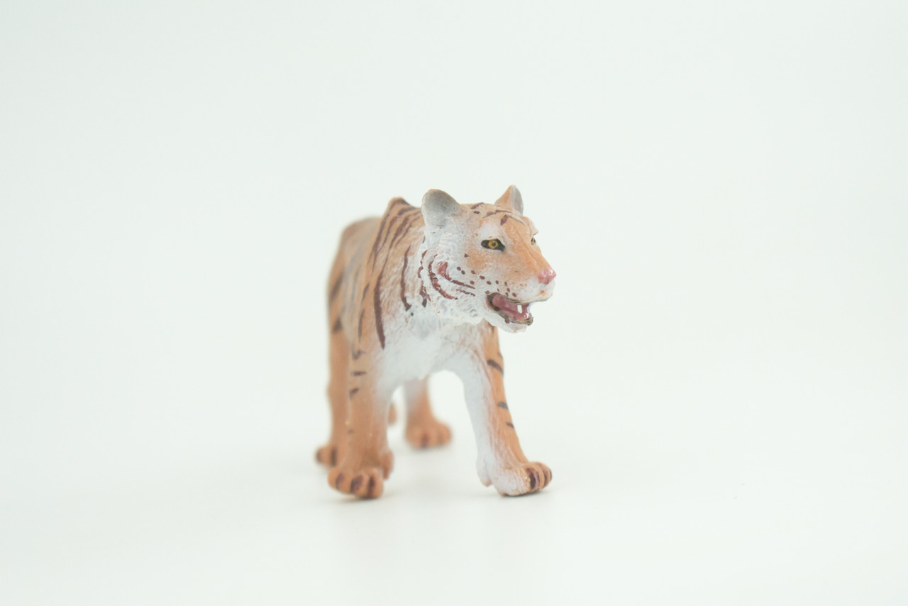 Bengal Tiger, Museum Quality, Educational, Hand Painted, Rubber, Asian Big Cat, Realistic Animal, Diorama, Toy, Kids, Gift,   4 1/2 Inches.  CH781 BB182