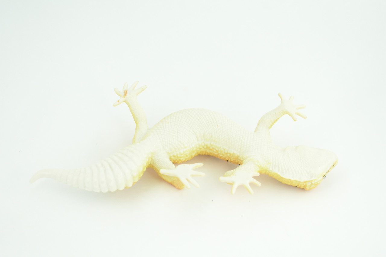 Leopard Gecko, Museum Quality, Educational, Hand Painted, Rubber Lizard, Realistic Reptile, Diorama, Toy, Kids, Gift,   7 Inches.  CH786 BB185