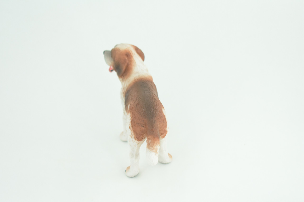Saint Bernard Dog, Very Nice Quality, Hand Painted, Educational, Rubber Canine, Realistic, K9, Diorama, Toys, Kids, Gift,   4 Inches.  CH795 BB187
