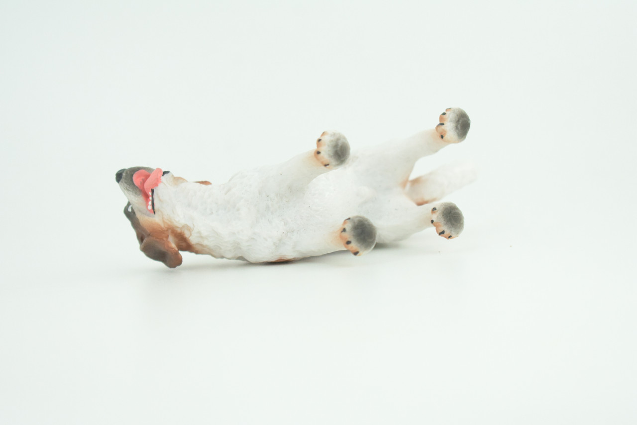 Saint Bernard Dog, Very Nice Quality, Hand Painted, Educational, Rubber Canine, Realistic, K9, Diorama, Toys, Kids, Gift,   4 Inches.  CH795 BB187