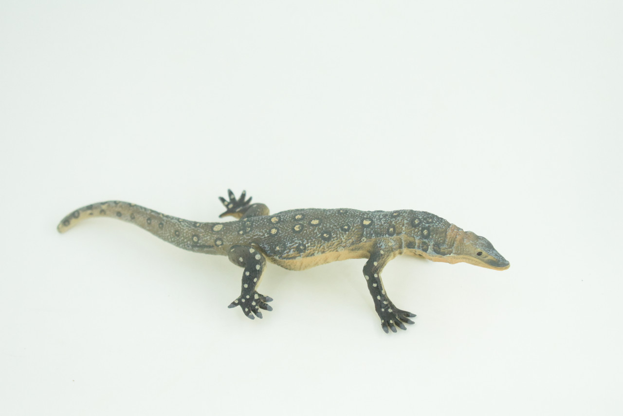 Komodo Dragon Life Cycle, 4 Piece Set, Museum Quality, Hand Painted Reptiles, Educational, Rubber, Realistic, Diorama, Toys, Kids, Gift, 6 Inches.  CH802 BB188