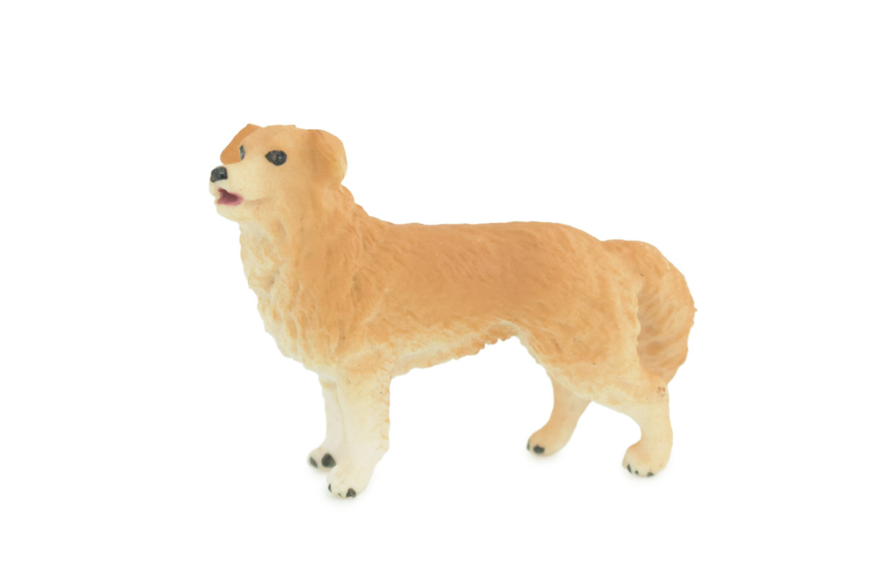 Golden Retriever Dog, Very Nice Quality, Hand Painted, Educational, Rubber Canine, Realistic, K9, Diorama, Toys, Kids, Gift, 2 1/2 Inches. CH812 BB189