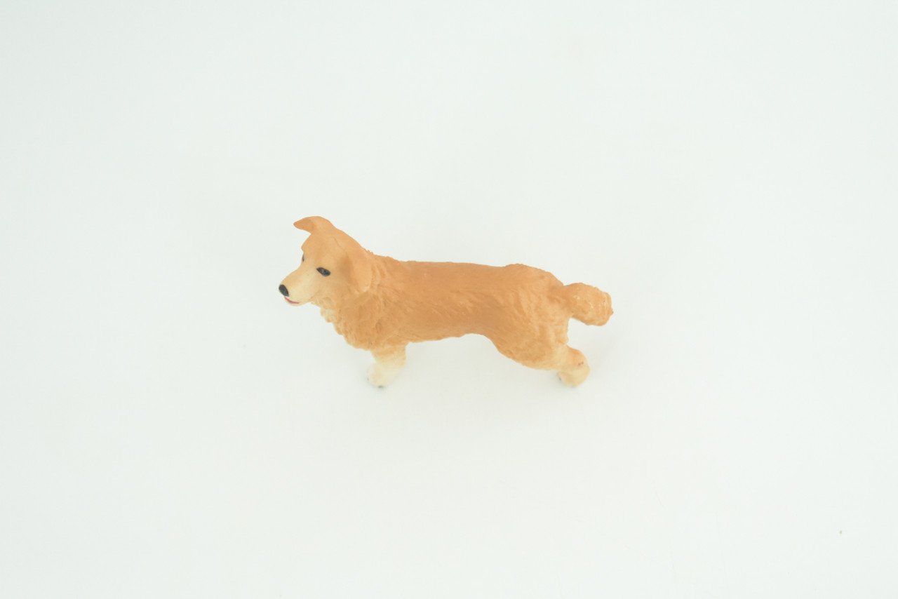 Golden Retriever Dog, Very Nice Quality, Hand Painted, Educational, Rubber Canine, Realistic, K9, Diorama, Toys, Kids, Gift,   2 1/2 Inches.  CH812 BB189