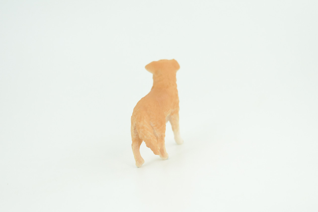 Golden Retriever Dog, Very Nice Quality, Hand Painted, Educational, Rubber Canine, Realistic, K9, Diorama, Toys, Kids, Gift,   2 1/2 Inches.  CH812 BB189