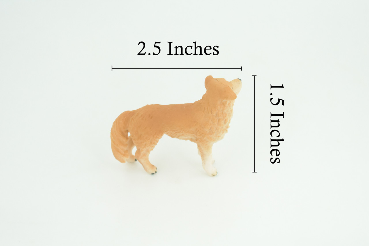 Golden Retriever Dog, Very Nice Quality, Hand Painted, Educational, Rubber Canine, Realistic, K9, Diorama, Toys, Kids, Gift, 2 1/2 Inches. CH812 BB189