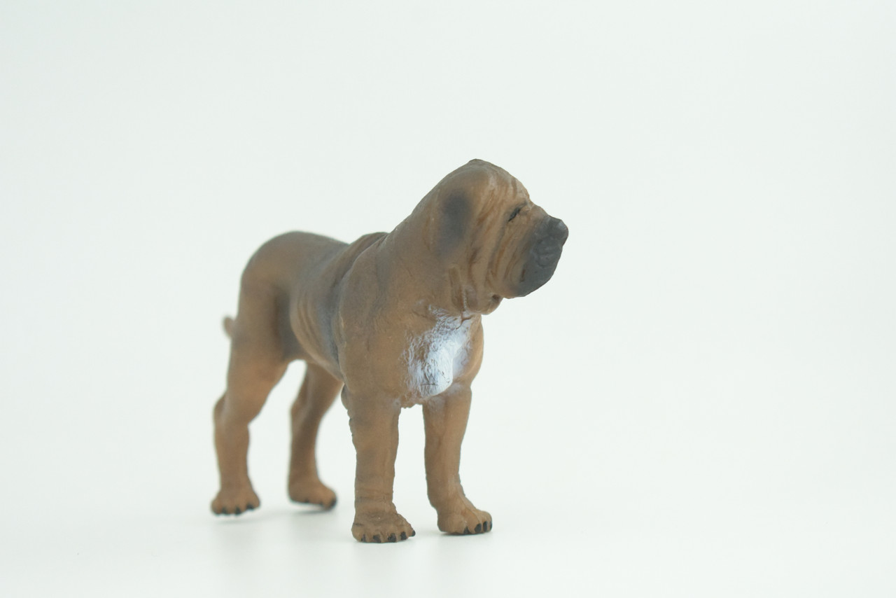 Neapolitan Mastiff Dog, Very Nice Quality, Hand Painted, Educational, Rubber Canine, Realistic, K9, Diorama, Toys, Kids, Gift,   4 Inches.  CH813 BB189