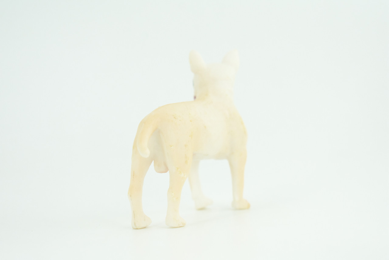 Bull Terrier Dog, Male, Very Nice Quality, Hand Painted, Educational, Rubber Canine, Realistic, K9, Diorama, Toys, Kids, Gift,   3 Inches.  CH814 BB189 