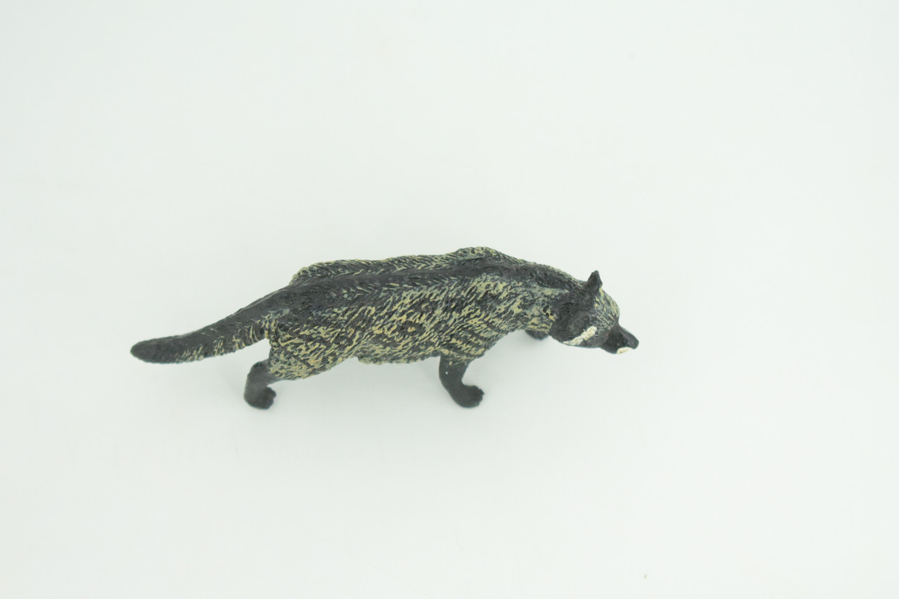 African Civet, Educational, Hand Painted, Museum Quality, Realistic, Rubber Animal, Realistic, Diorama, Toy, Kids, Gift,  3 Inches.  CH831 BB194 