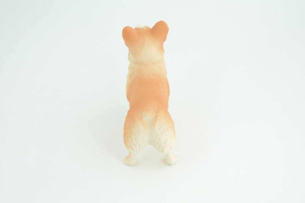 Corgi Dog, Pembroke Welsh Corgi, Museum Quality, Hand Painted, Educational, Rubber Canine, Realistic, K9, Toys, Kids, Gift,   4 1/2 Inches.  CH840 BB196