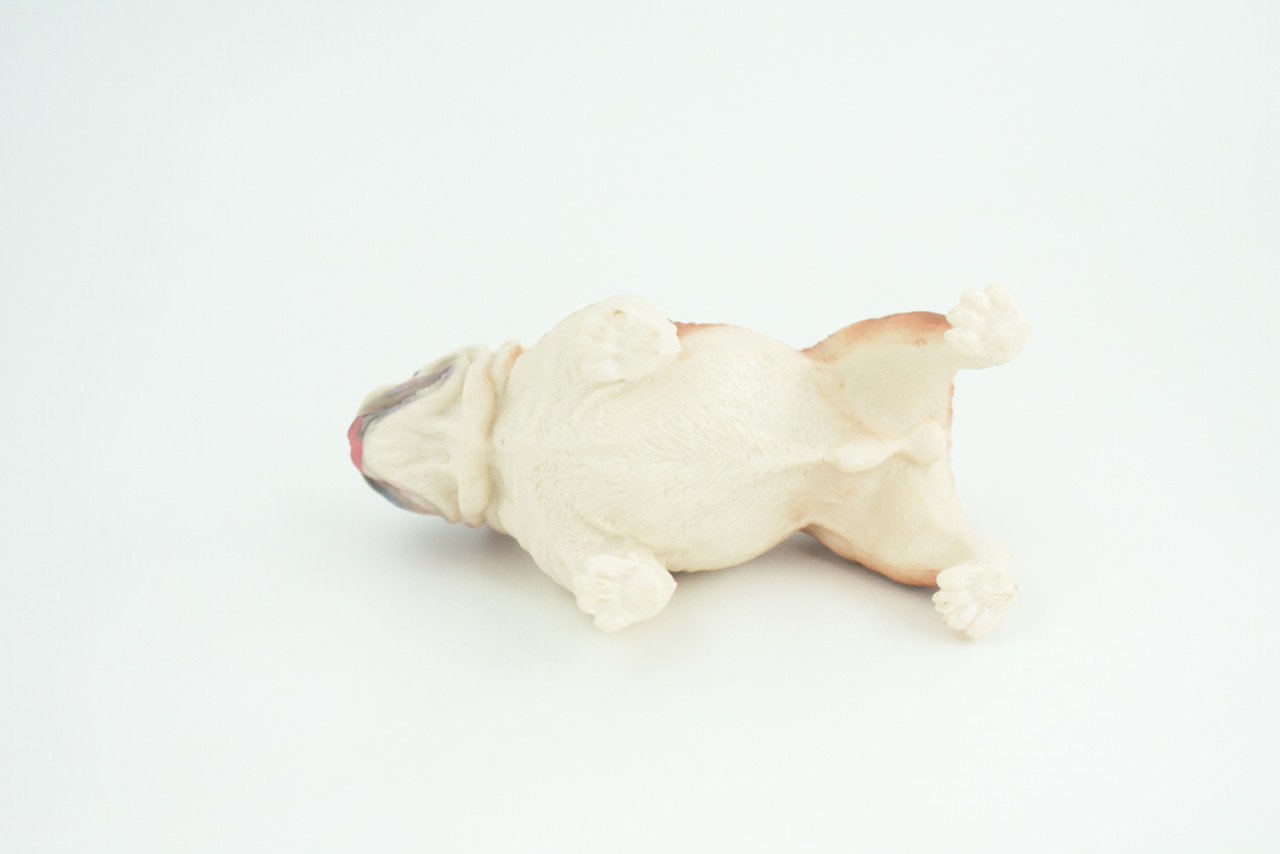 Bulldog, English Bulldog, British, Museum Quality, Rubber Canine, Hand Painted, Educational, Realistic, K9, Diorama, Figure, Toys, Kids, Gift, 5 Inches. CH844 BB197