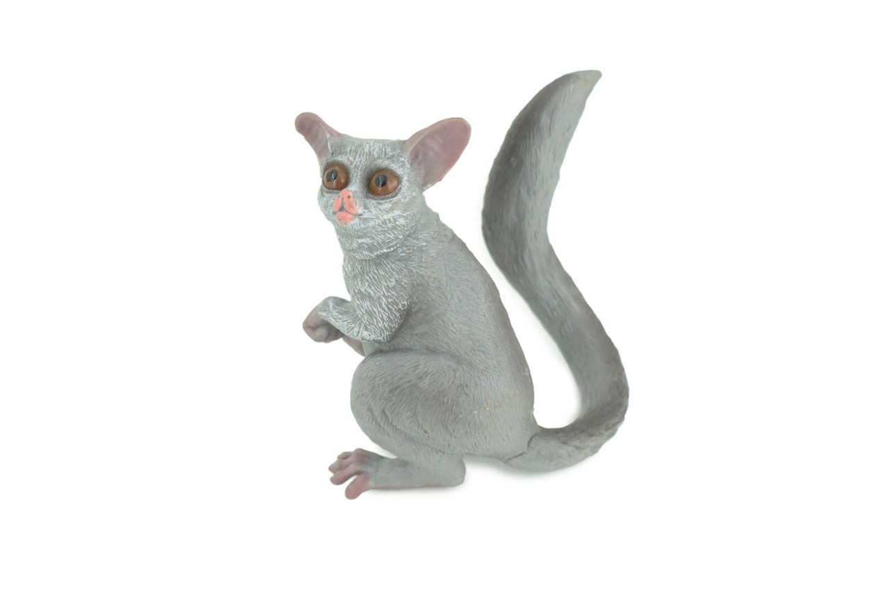 Night Monkey, Owl Monkey, Hand Painted, Museum Quality, Educational, Rubber Animal, Very Realistic Primate, Diorama, Toy, Kids, Gift, 4 Inches. CH847 BB197