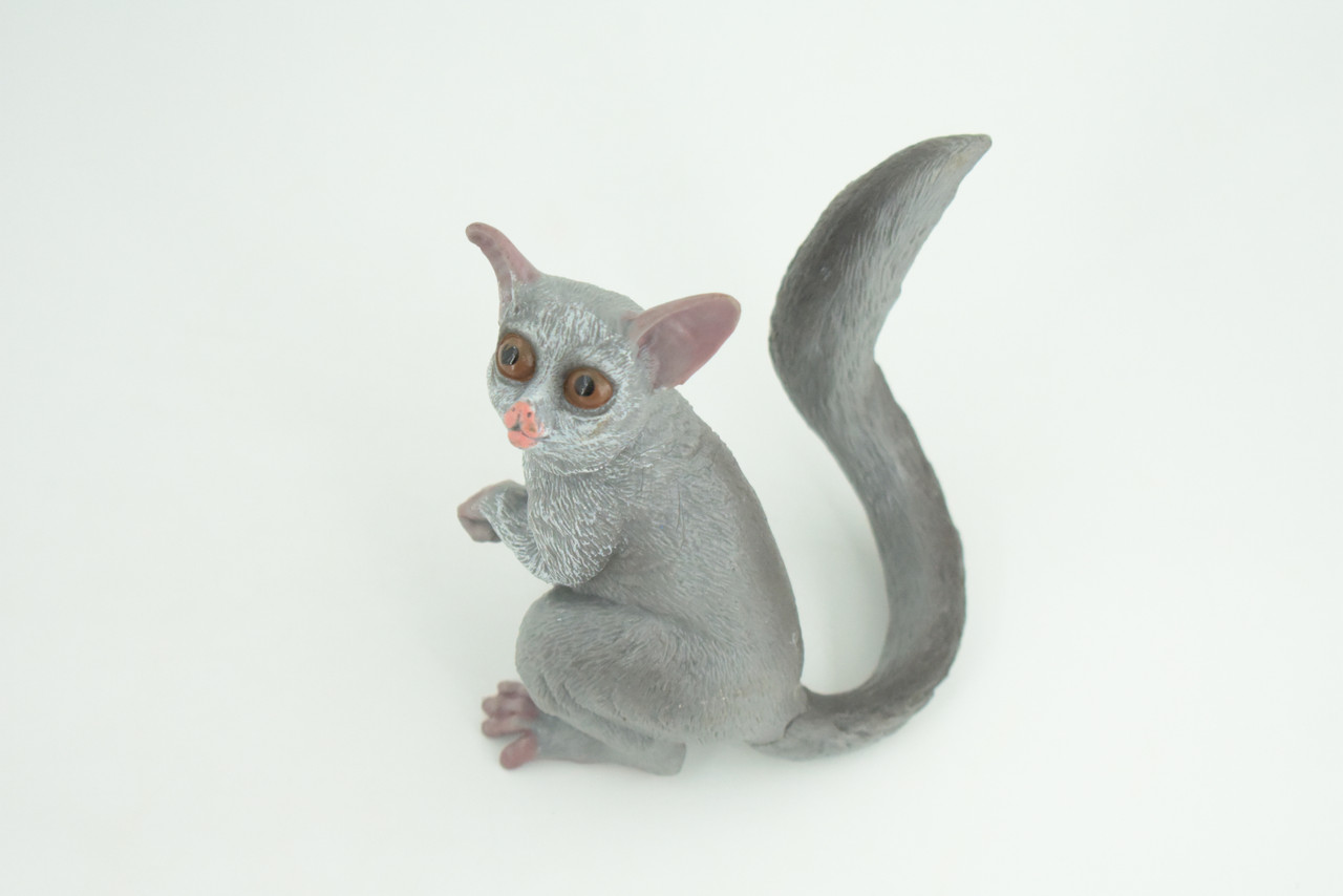 Bush Baby, Galago, Hand Painted, Museum Quality, Educational, Rubber Animal, Very Realistic Primate, Diorama, Toy, Kids, Gift,  4 Inches.  CH847 BB197  