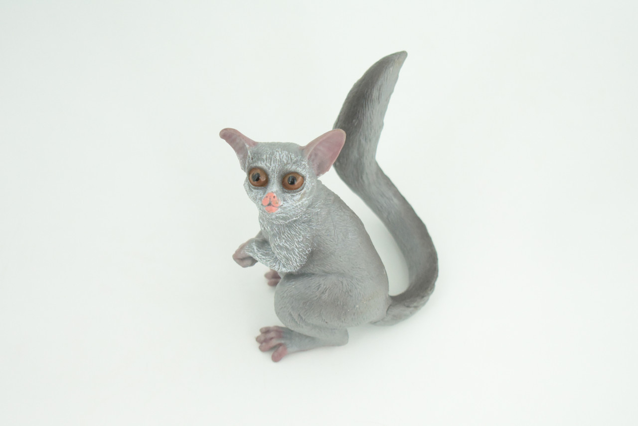 Bush Baby, Galago, Hand Painted, Museum Quality, Educational, Rubber Animal, Very Realistic Primate, Diorama, Toy, Kids, Gift,  4 Inches.  CH847 BB197  