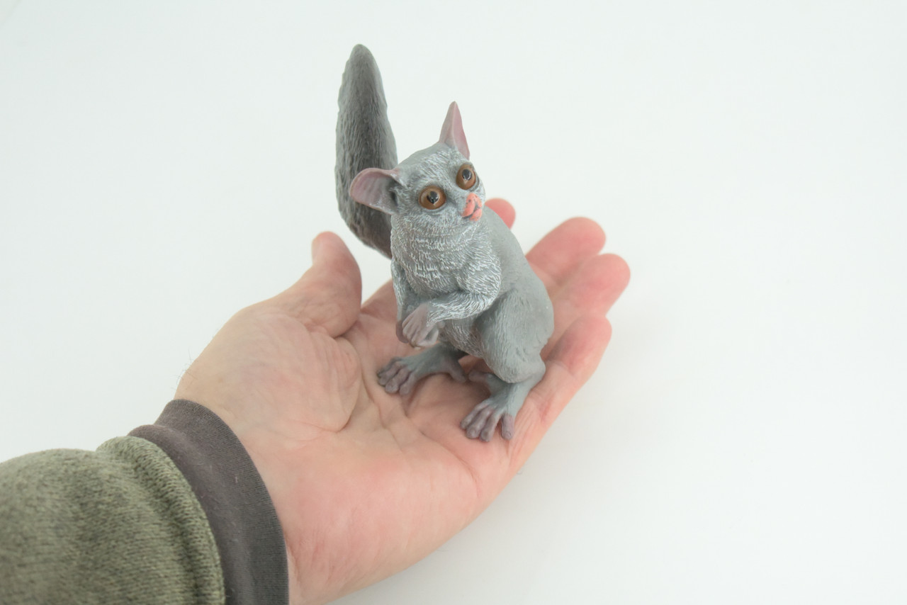 Night Monkey, Owl Monkey, Hand Painted, Museum Quality, Educational, Rubber Animal, Very Realistic Primate, Diorama, Toy, Kids, Gift, 4 Inches. CH847 BB197