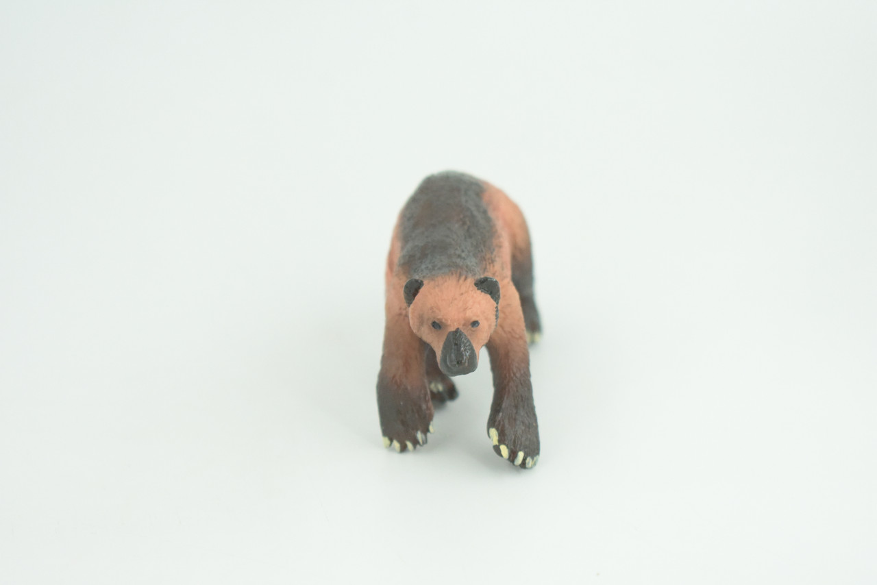 Wolverine, Hand Painted, Museum Quality, Educational, Rubber Animal, Skunk bear, Very Realistic, Diorama, Toy, Kids, Gift,  4 Inches.  CH848 BB197  
