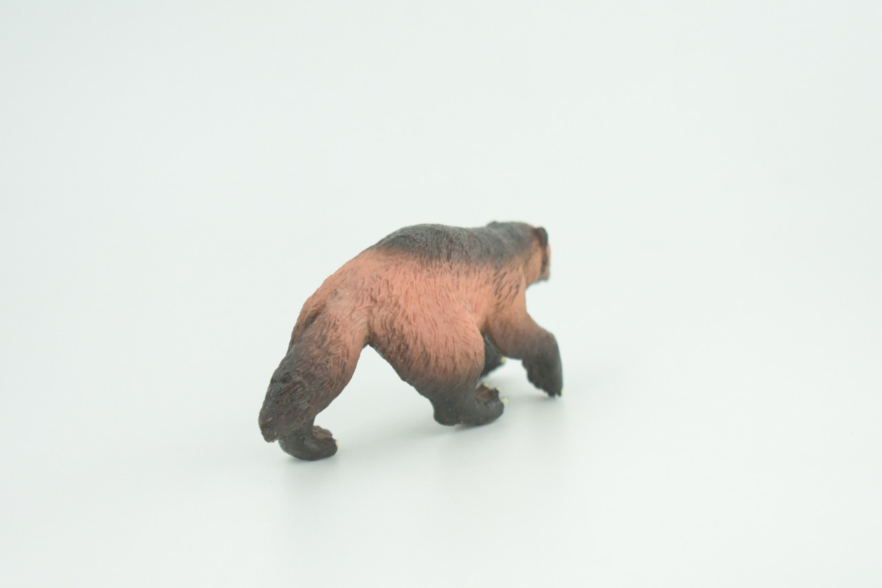 Wolverine, Hand Painted, Museum Quality, Educational, Rubber Animal, Skunk bear, Very Realistic, Diorama, Toy, Kids, Gift,  4 Inches.  CH848 BB197  