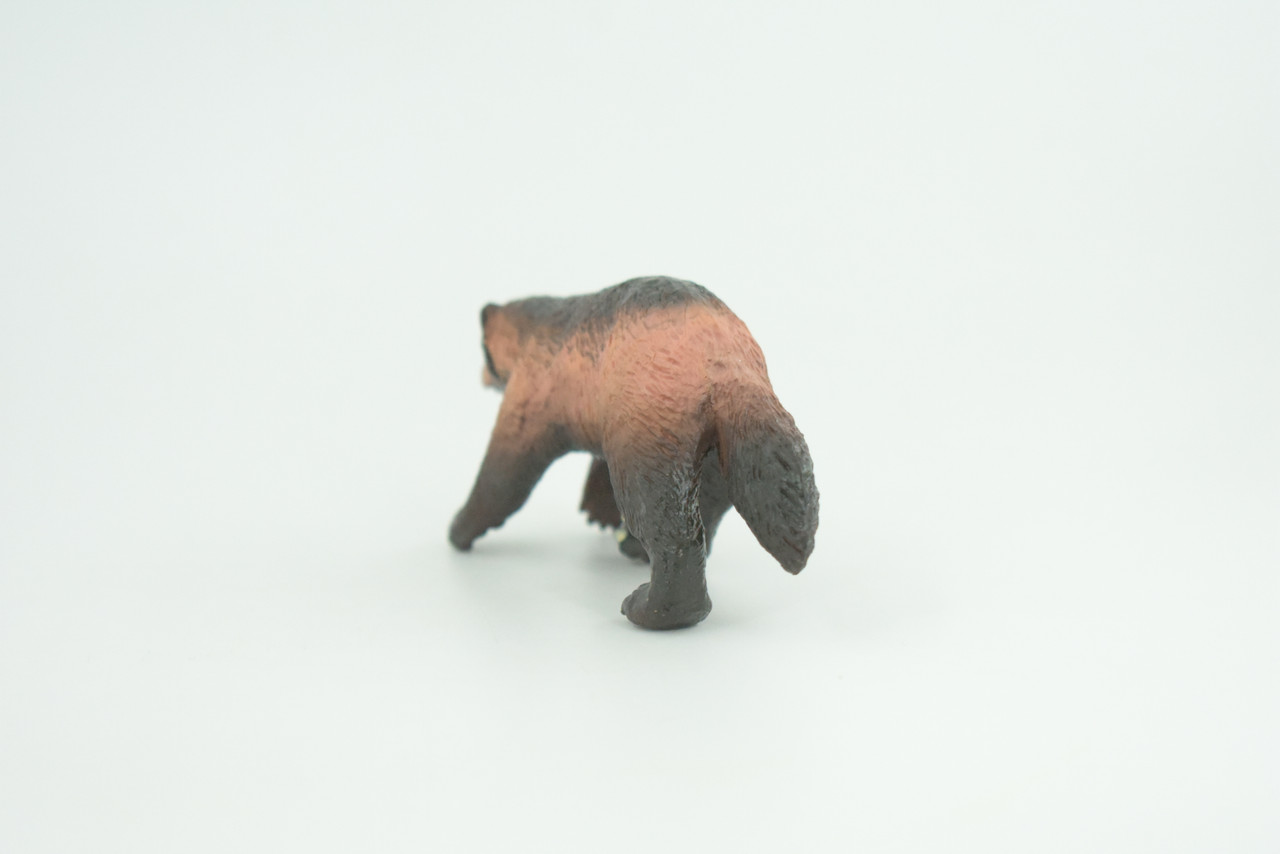 Wolverine, Hand Painted, Museum Quality, Educational, Rubber Animal, Skunk bear, Very Realistic, Diorama, Toy, Kids, Gift,  4 Inches.  CH848 BB197  