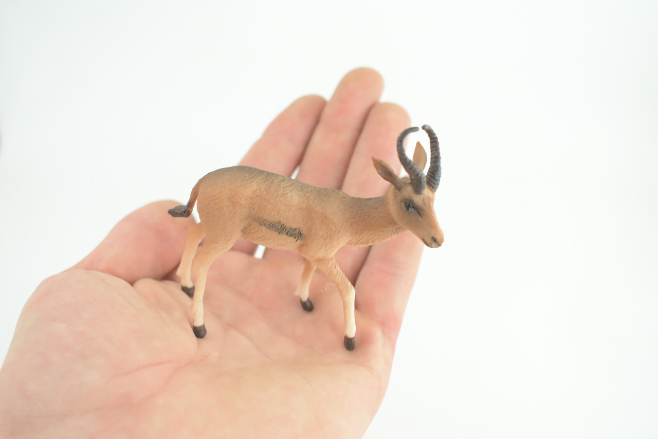 Gazelle Antelope, Hand Painted, Museum Quality, Educational, Rubber Animal, Very Realistic, Diorama, Toy, Kids, Gift, 3 1/2 Inches. CH857 BB198