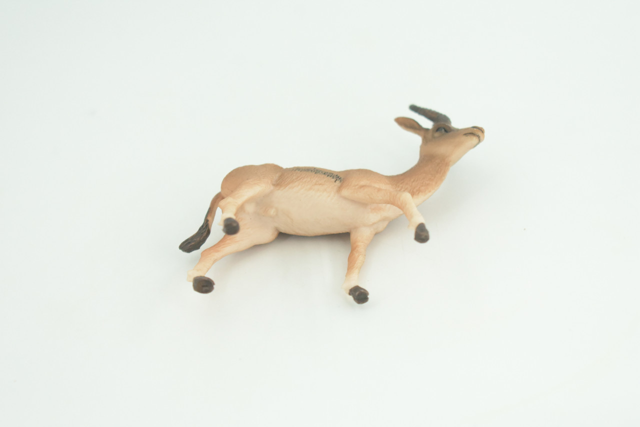 Gazelle Antelope, Hand Painted, Museum Quality, Educational, Rubber Animal, Very Realistic, Diorama, Toy, Kids, Gift,   3 1/2 Inches.  CH857 BB198  