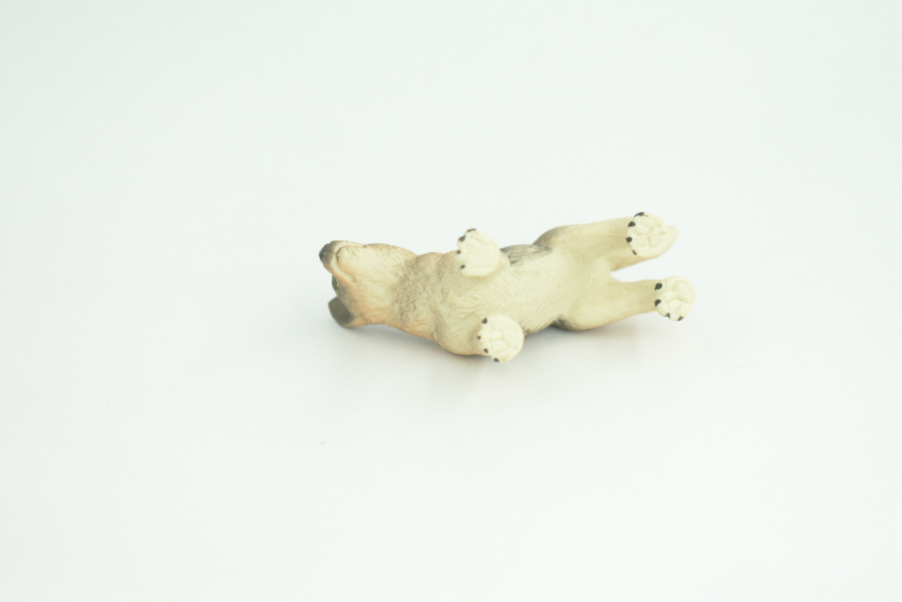 German Shepherd Dog, Puppy, Rubber Canine, Hand Painted, Educational, Realistic, K9, Diorama, Figure, Toys, Kids, Gift,  2 1/2  Inches. CH861 BB199