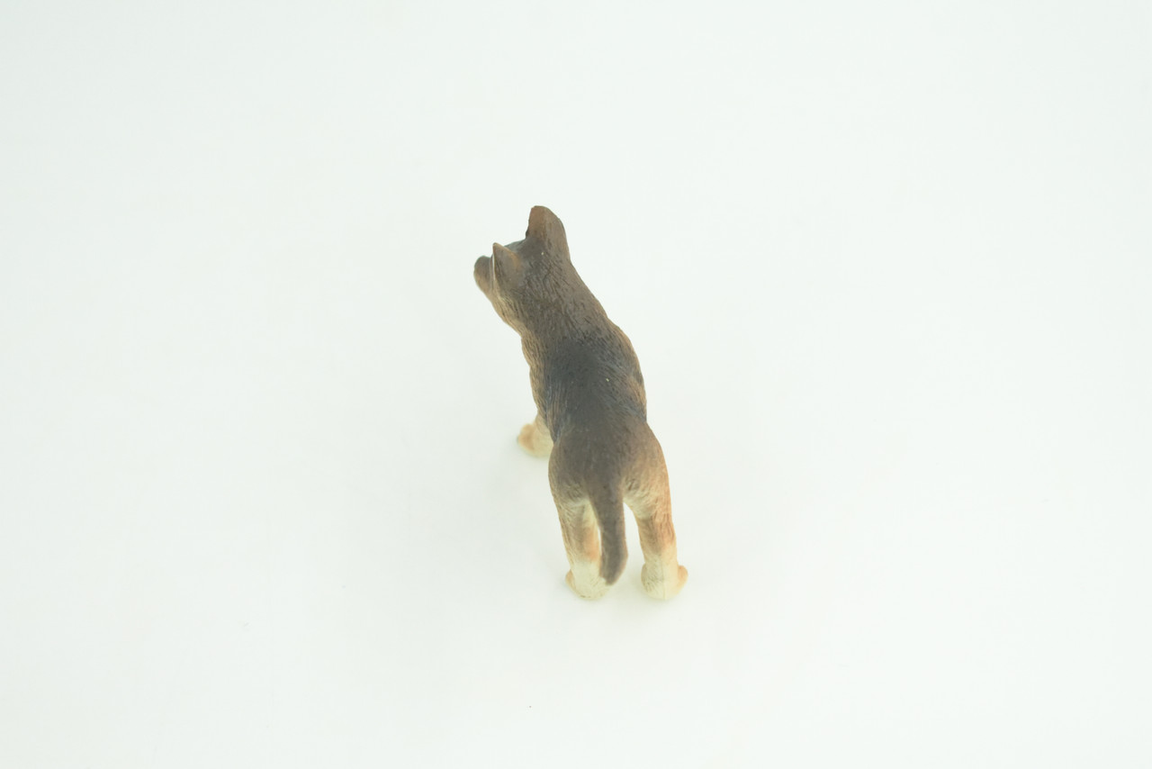 German Shepherd Dog, Puppy, Rubber Canine, Hand Painted, Educational, Realistic, K9, Diorama, Figure, Toys, Kids, Gift,  2 1/2  Inches. CH861 BB199