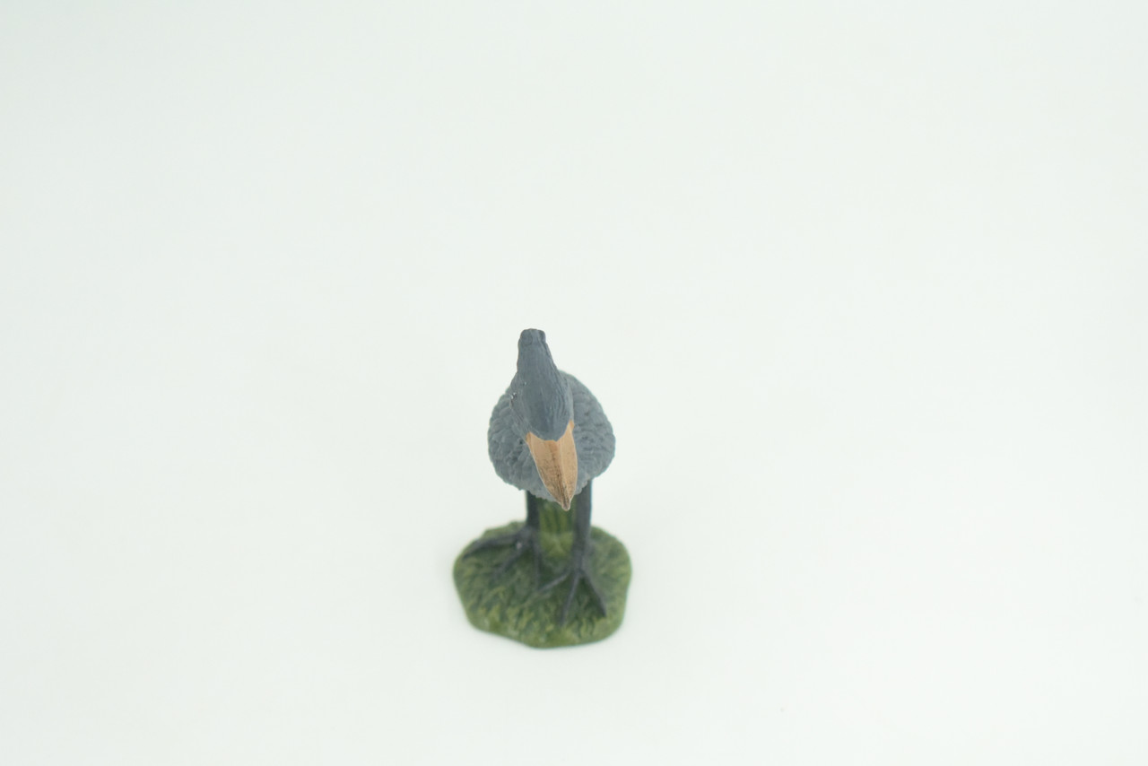 Shoebill Stork, Hand Painted, Museum Quality, Educational, Raptor, Realistic Africa Bird of Prey, Rubber, Diorama, Toys, Kids, Gift,     3 Inches.    CH873 BB199