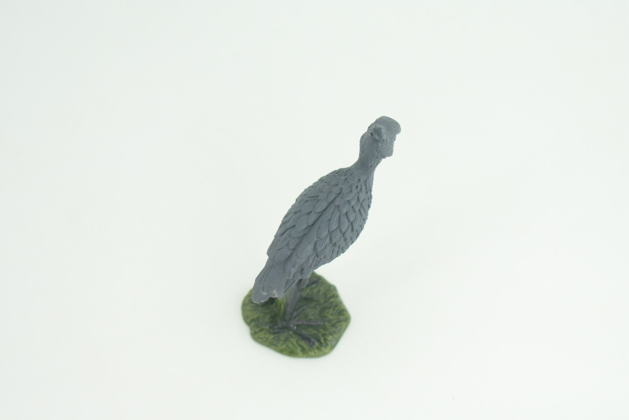 Shoebill Stork, Hand Painted, Museum Quality, Educational, Raptor, Realistic Africa Bird of Prey, Rubber, Diorama, Toys, Kids, Gift,     3 Inches.    CH873 BB199