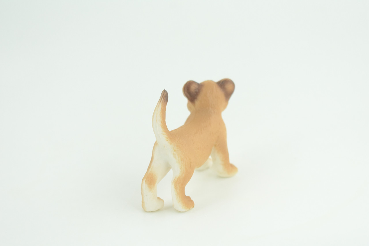 Mountain Lion, Puma Cub, Baby, Museum Quality, Hand Painted, Rubber Animal, Educational, Realistic, Figure, Toy, Kids, Replica, Gift,    2 Inches.  CH874 BB199