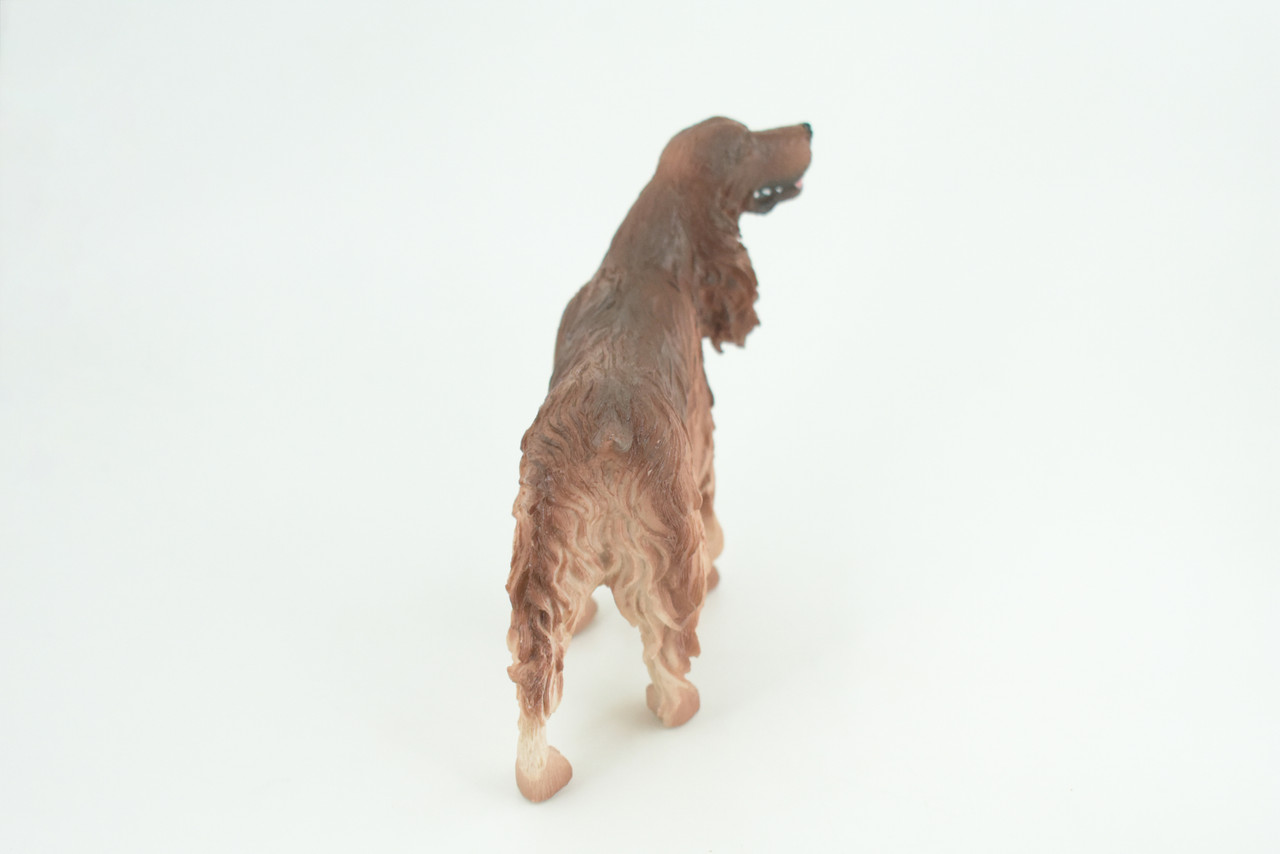 Cocker Spaniel Brown, Hand Painted, Educational, Museum Quality, Realistic, Rubber Canine, K9, Diorama, Figure, Toys, Kids, Gift,  6  Inches. CH878 BB200