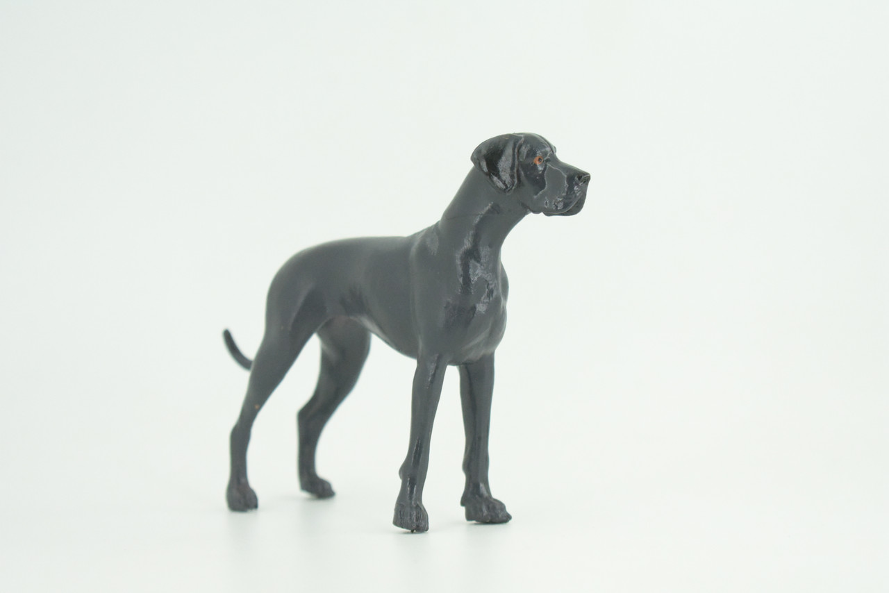Great Dane Dog,  Hand Painted, Educational, Museum Quality, Realistic, Rubber Canine, K9, Diorama, Figure, Toys, Kids, Gift,  5 Inches. CH903 BB202