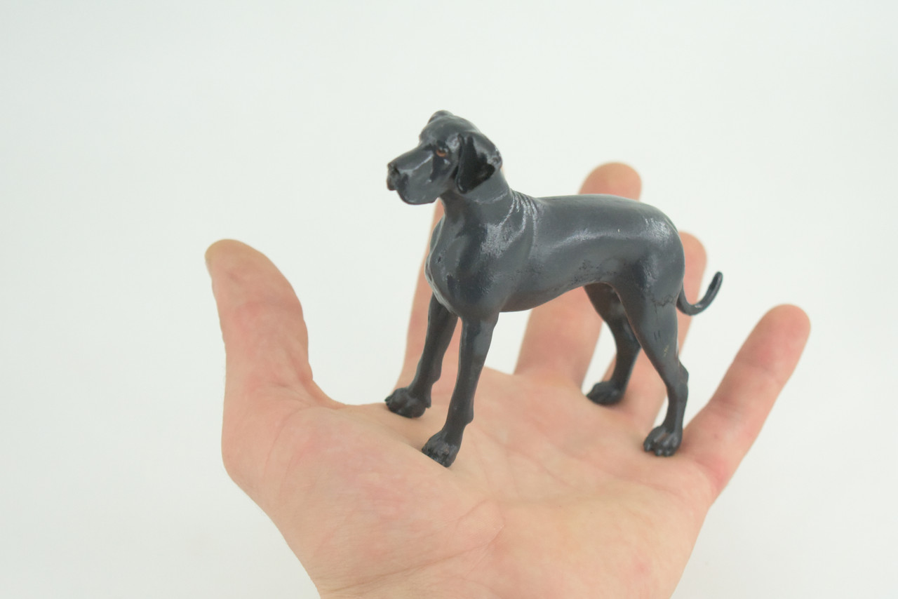 Great Dane Dog, Hand Painted, Educational, Museum Quality, Realistic, Rubber Canine, K9, Diorama, Figure, Toys, Kids, Gift, 5 Inches. CH903 BB202
