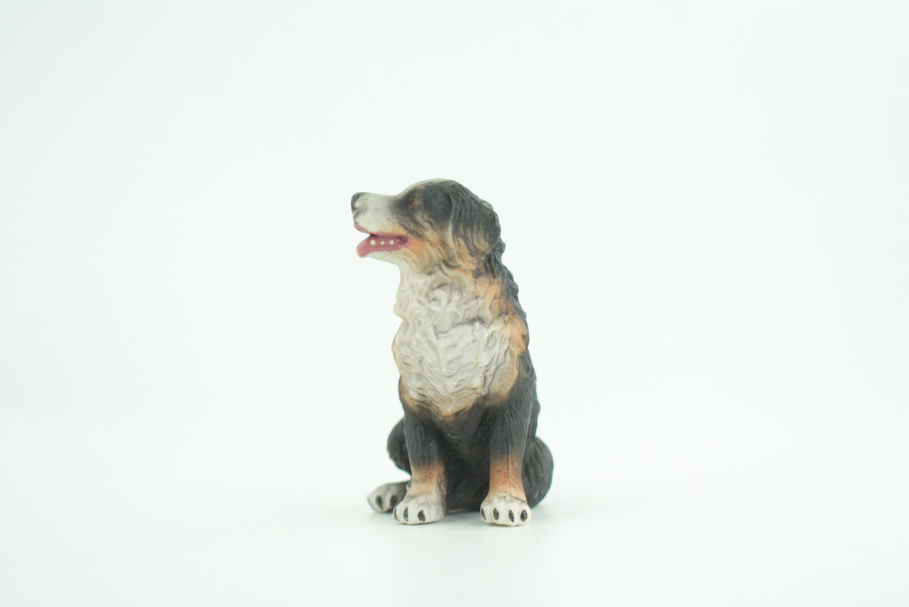 Bernese Mountain Dog, Hand Painted, Educational, Museum Quality, Realistic, Rubber Canine, K9, Diorama, Figure, Toys, Kids, Gift,  2 3/4 Inches. CH907 BB203