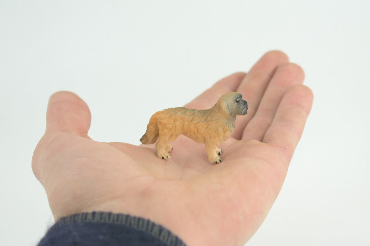 Maltese Dog, Hand Painted, Educational, Museum Quality, Realistic, Rubber Canine, K9, Diorama, Figure, Toys, Kids, Gift, 2 Inches. CH914 BB204