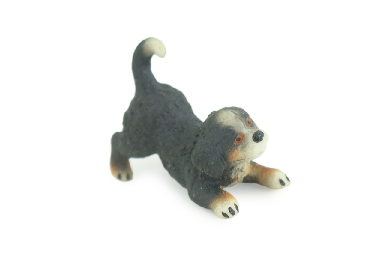Bernese Mountain Dog, Puppy, Hand Painted, Educational, Museum Quality, Realistic, Rubber Canine, K9, Diorama, Figure, Toys, Kids, Gift, 1 3/4 Inches. CH918 BB204