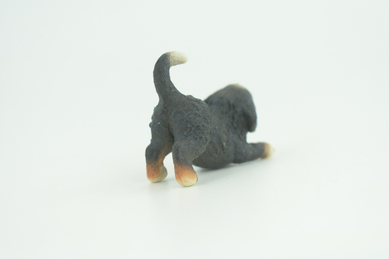 Bernese Mountain Dog, Puppy, Hand Painted, Educational, Museum Quality, Realistic, Rubber Canine, K9, Diorama, Figure, Toys, Kids, Gift,  1 3/4 Inches. CH918 BB204