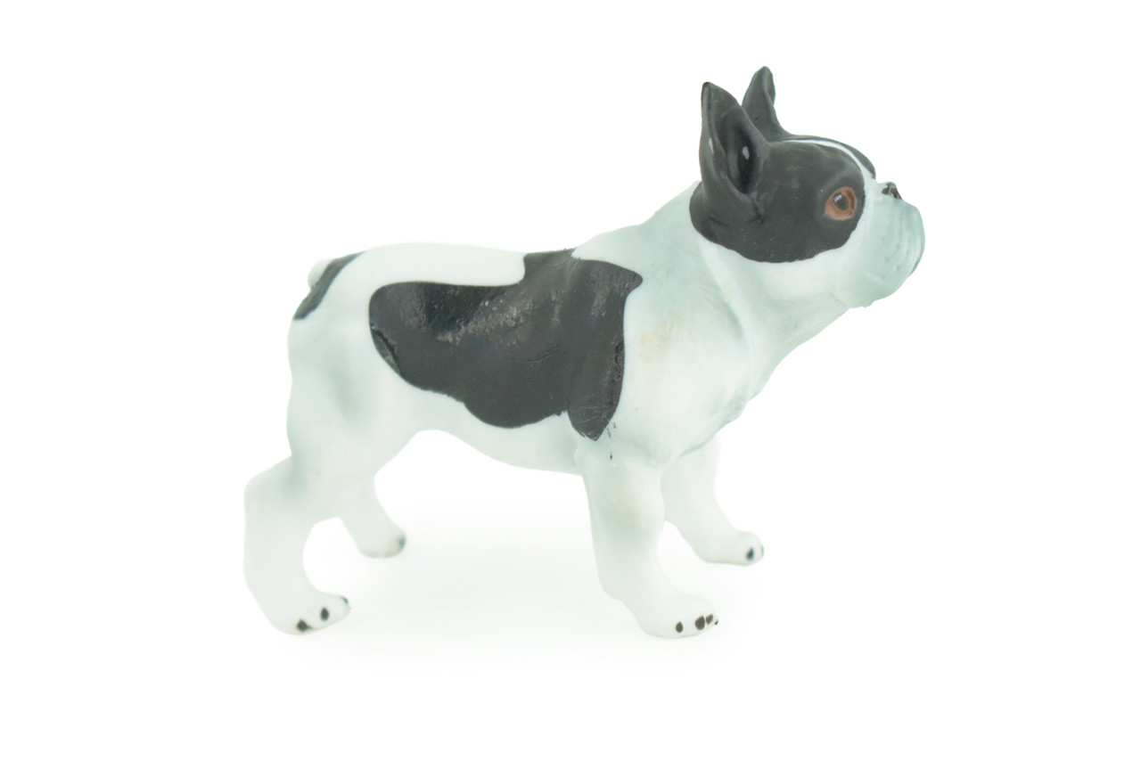 French Bulldog, Frenchie, Hand Painted, Educational, Museum Quality, Rubber Canine, K9, Realistic, Diorama, Figure, Toys, Kids, Gift, 3 Inches. CH919 BB204
