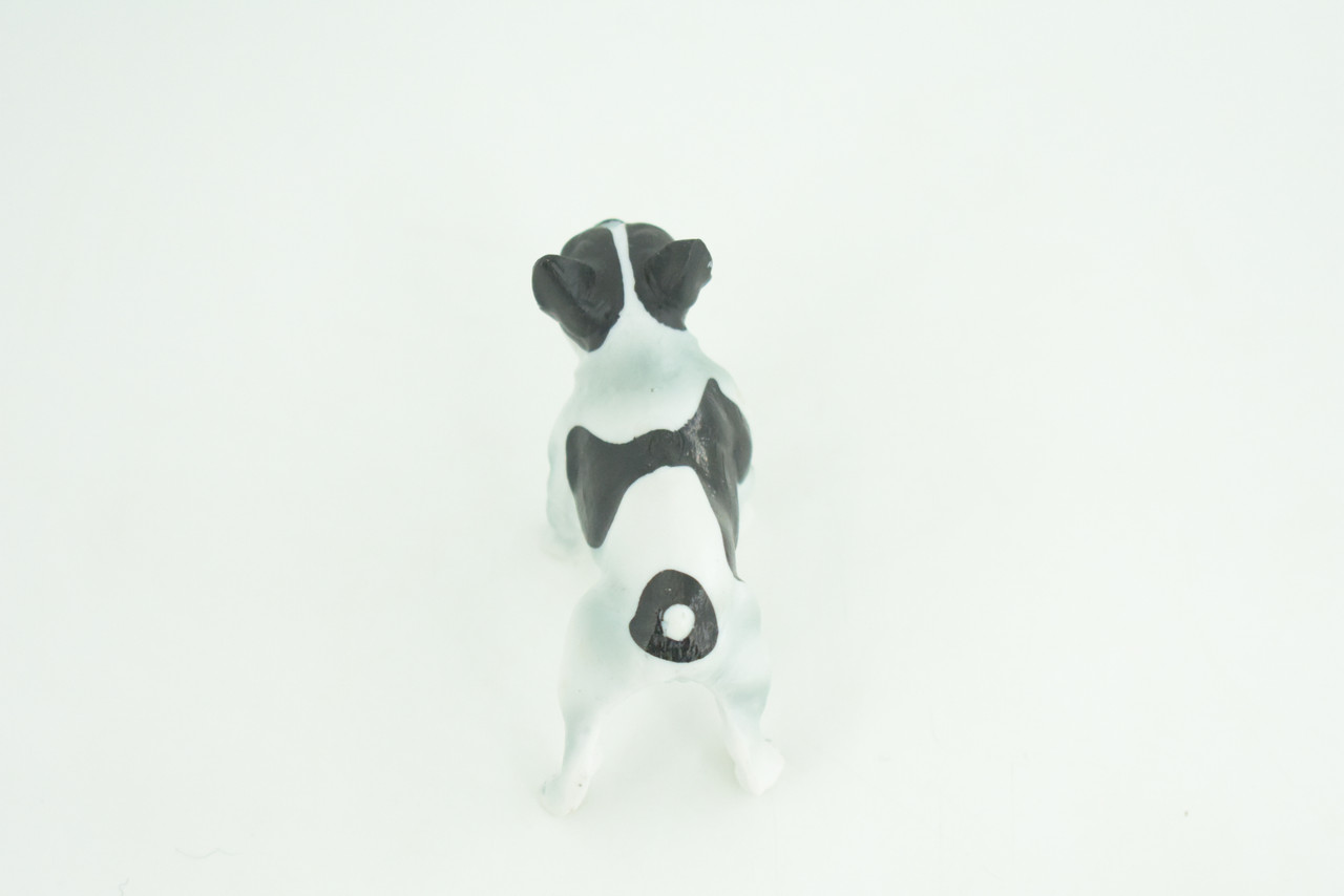 French Bulldog, Frenchie, Hand Painted, Educational, Museum Quality, Rubber Canine, K9, Realistic,  Diorama, Figure, Toys, Kids, Gift,  3 Inches. CH919 BB204