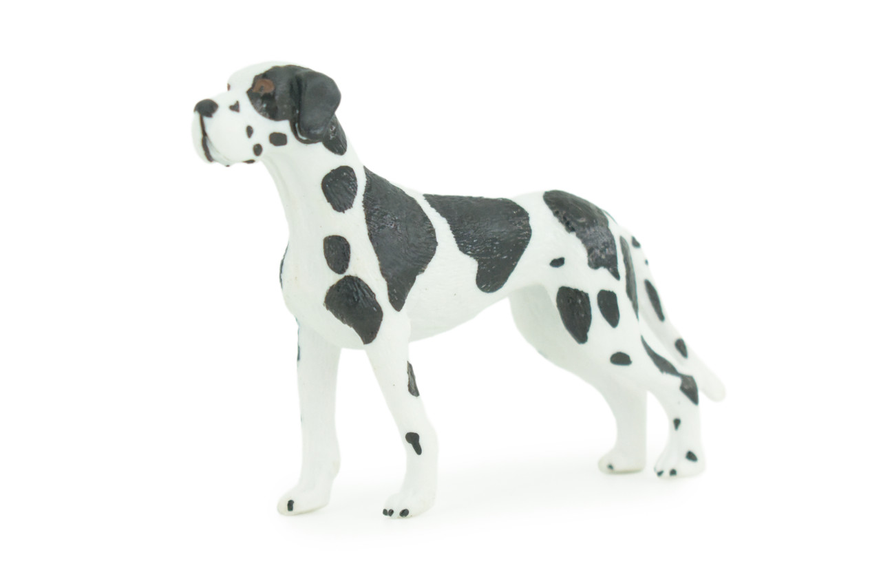 Great Dane Dog, Hand Painted, Educational, Museum Quality, Rubber Canine, K9, Realistic, Diorama, Figure, Toys, Kids, Gift, 3 1/2 Inches. CH920 BB204