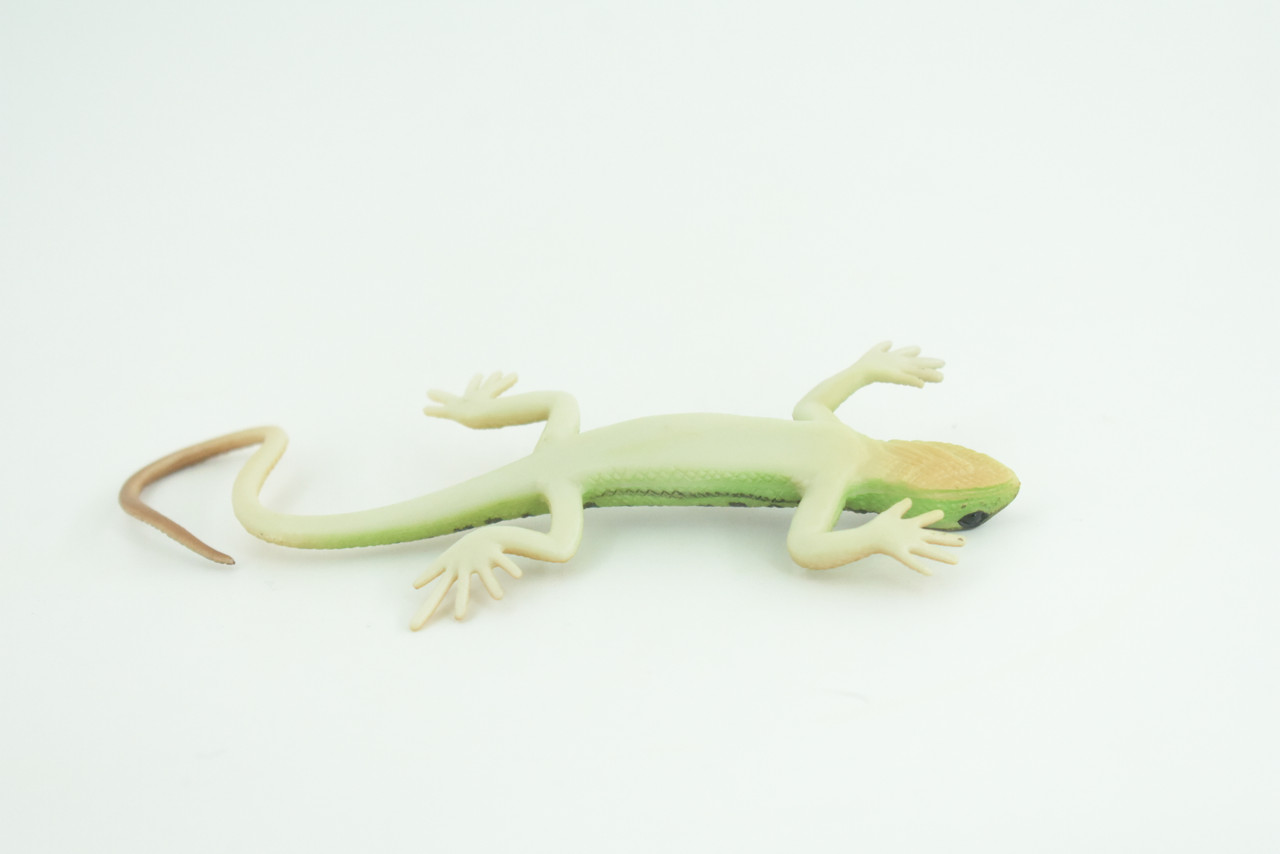 Lizard, Green Rock Lizard, Arribas, Museum Quality, Hand Painted, Rubber Reptile, Realistic Toy Figure, Model, Replica, Kids, Educational, Gift,     5 Inches.   CH929 BB204