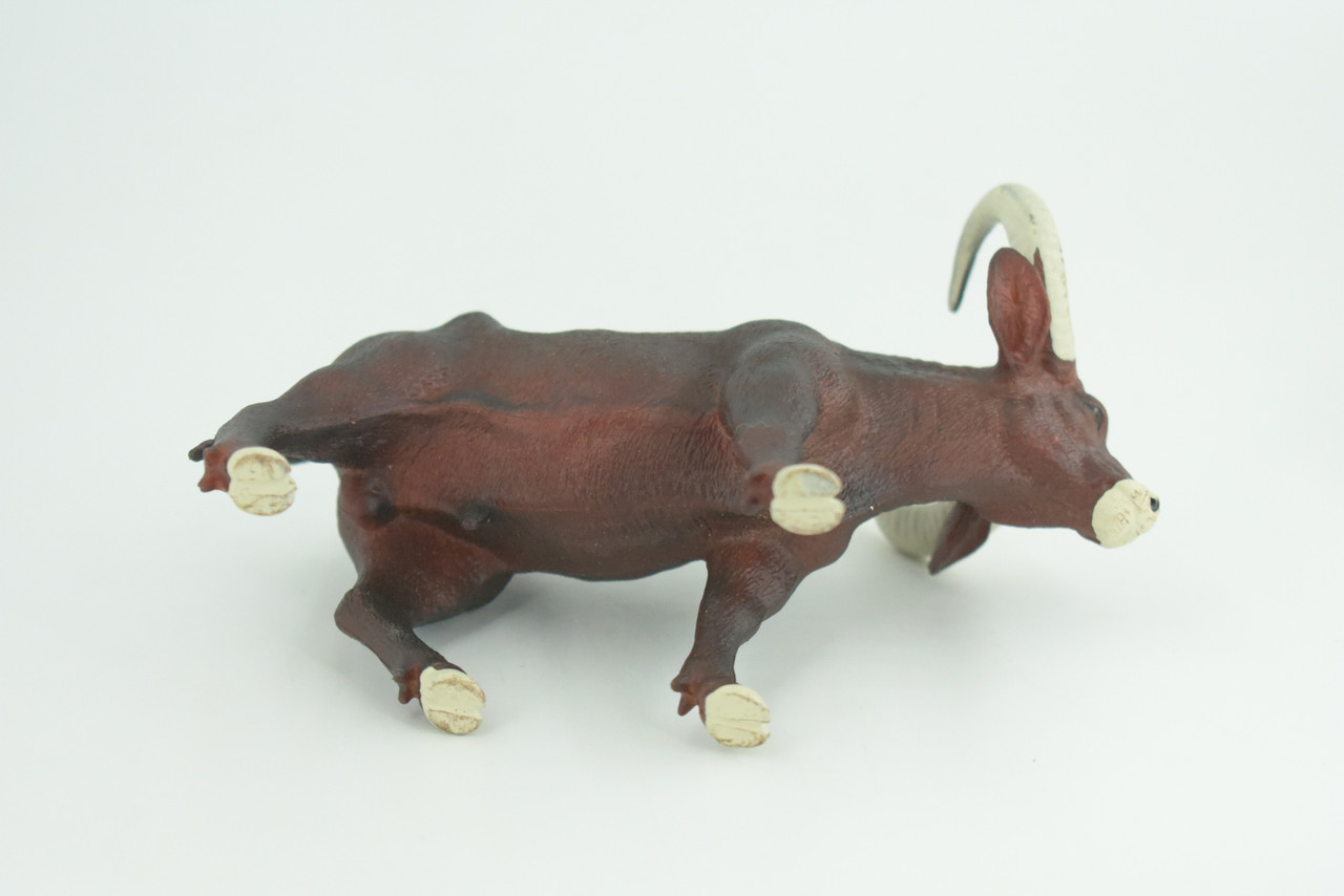 Water Buffalo, Brown, Museum Quality, Hand Painted, Educational, High Quality Rubber Cow, Realistic, Diorama, Toys, Kids, Gift,    5 1/2 Inches.  CH939 BB207 