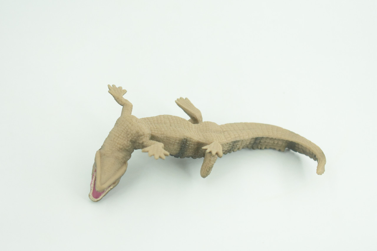 Alligator Baby, Crocodile, Museum Quality, Educational, Hand Painted, Rubber Reptile, Realistic, Diorama, Very Nice Design, Toys, Kids, Gift,   4 1/2 Inches.  CH952 BB209 