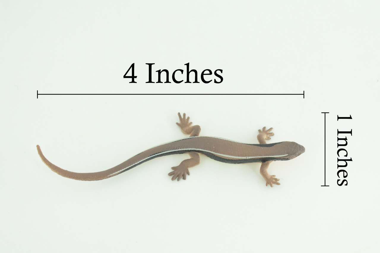 Lizard, Wall Skink, Hand Painted, Museum Quality, Educational, Rubber Reptile, Realistic, Diorama, Very Nice Design, Toys, Kids, Gift, 4 Inches. CH955 BB209