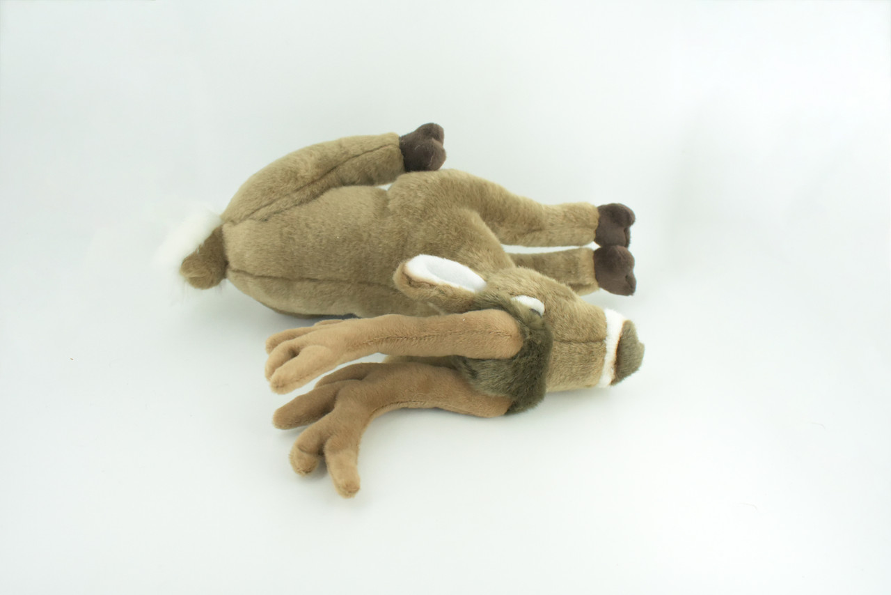 Whitetail Deer Plush Toy, Realistic Stuffed Animal , Lifelike, Realistic Figure, Stuffed Deer, Soft, Toy, Educational, Kids, Gift,     14"    CC57 BB2