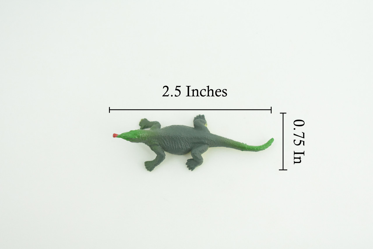 North American green anole Lizard, Rubber Reptile, Hand Painted, Educational, Realistic, Model, Replica, Toys, Kids, Gift, 2 1/2 Inches. WR37 B197